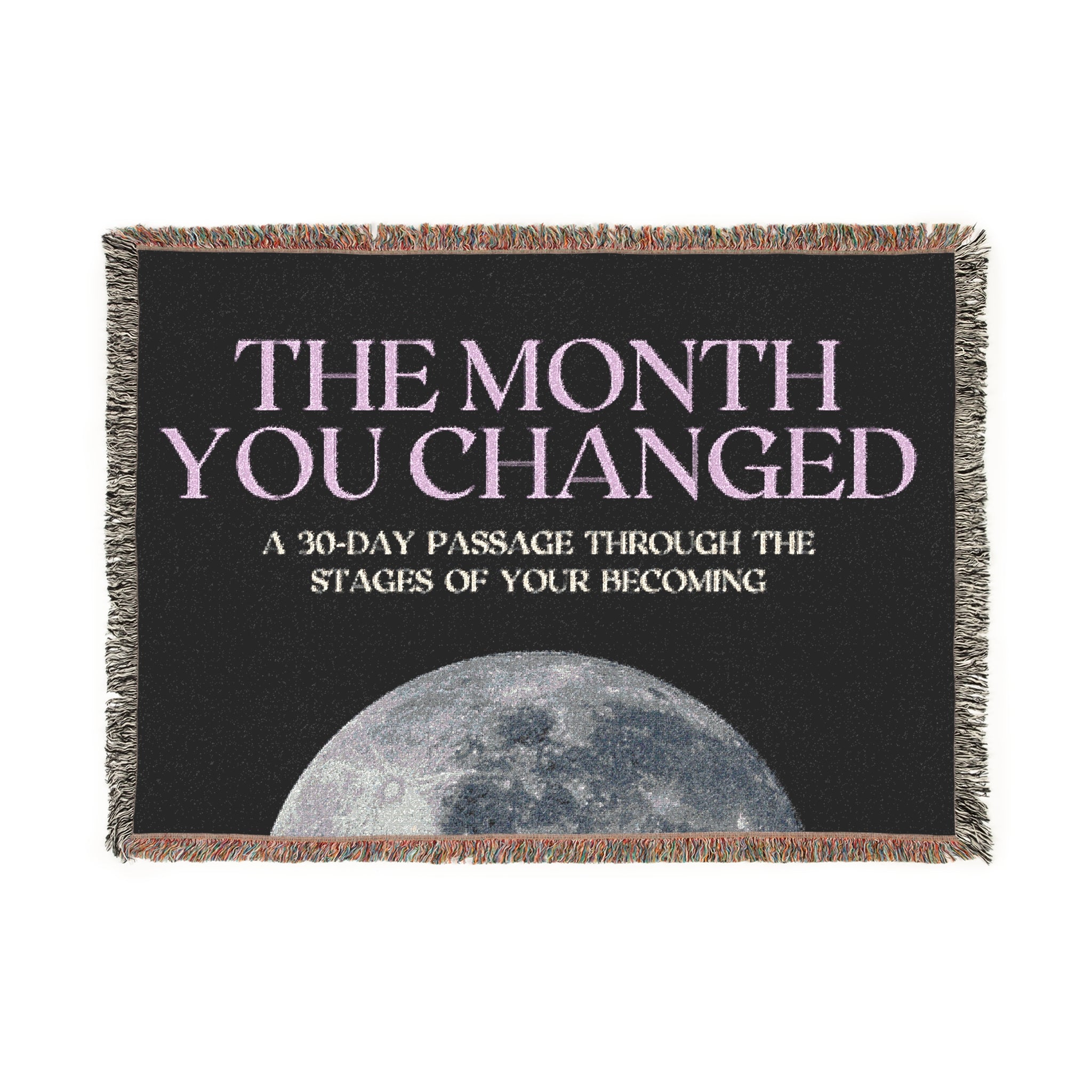 Cosmic Woven Blanket, Astrology Throw, Celestial Home Decor, Spiritual Gift, Horoscope Blanket, Moon Phase Accent