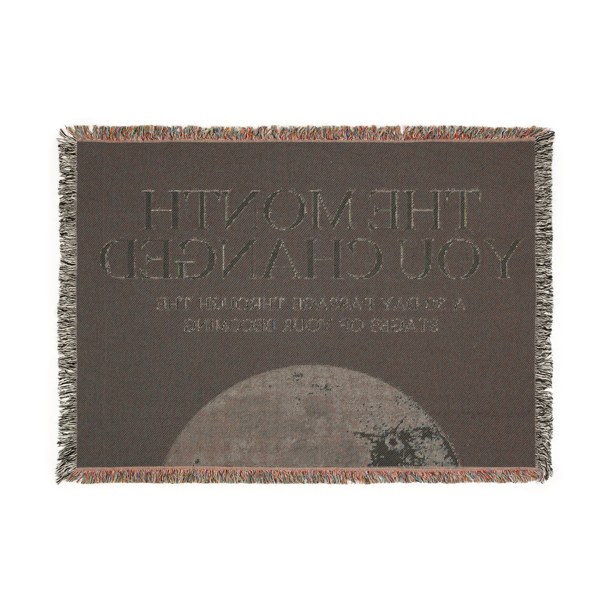 Cosmic Woven Blanket, Astrology Throw, Celestial Home Decor, Spiritual Gift, Horoscope Blanket, Moon Phase Accent