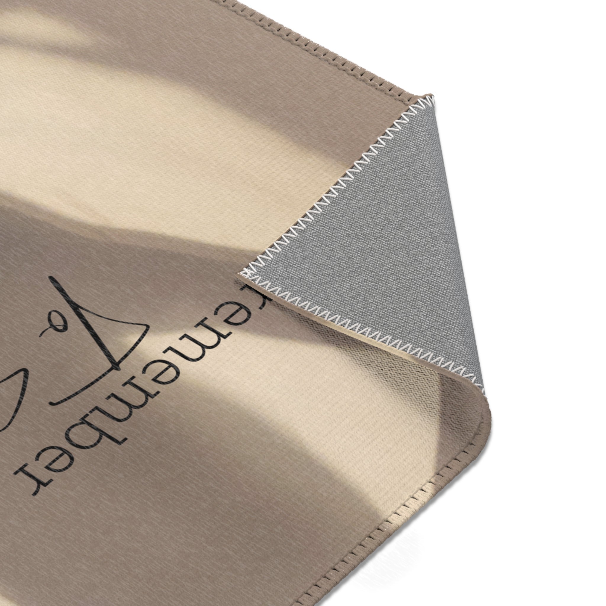 Self-Care Area Rug, Inspirational Home Decor, Living Room Mat, Mindfulness Gift, Cozy Floor Covering, Home Affirmation Rug